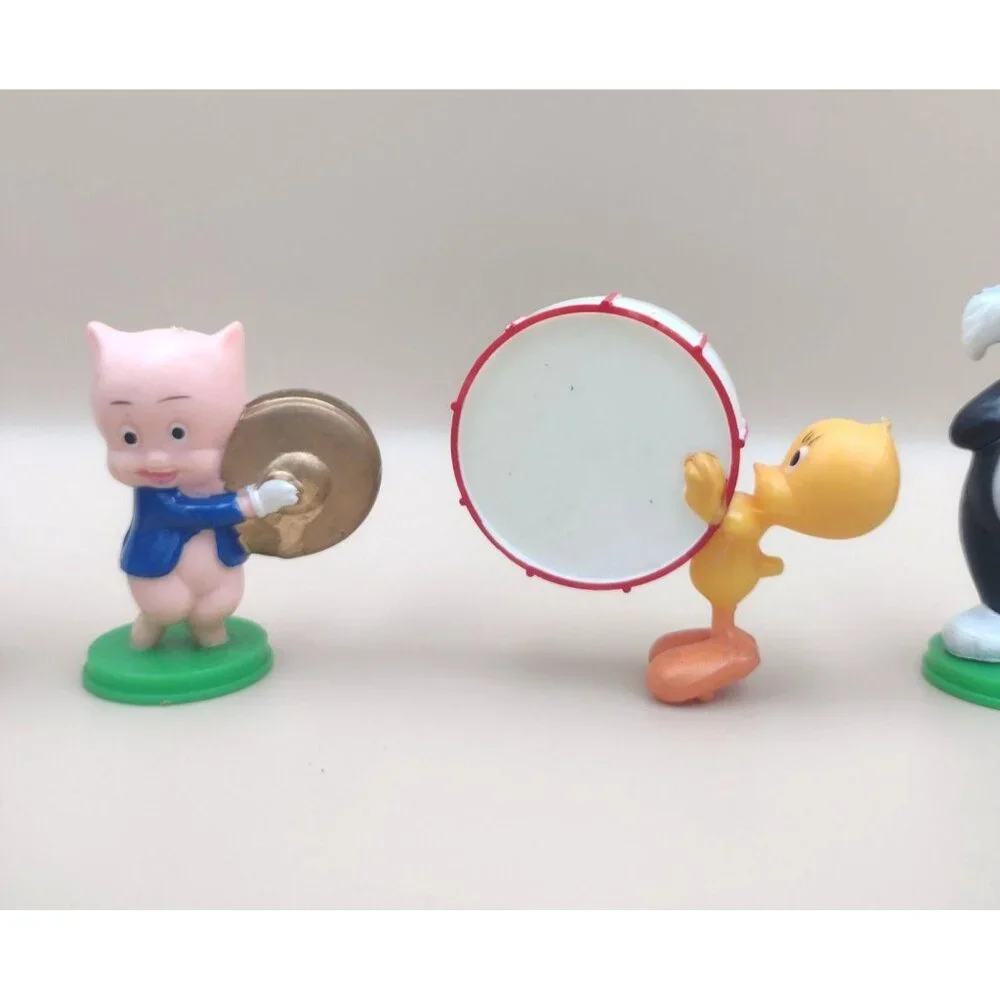 Vtg 1970 Looney Tunes Band Cake Topper Bugs Sylvester Tweety Daffy Duck Porky